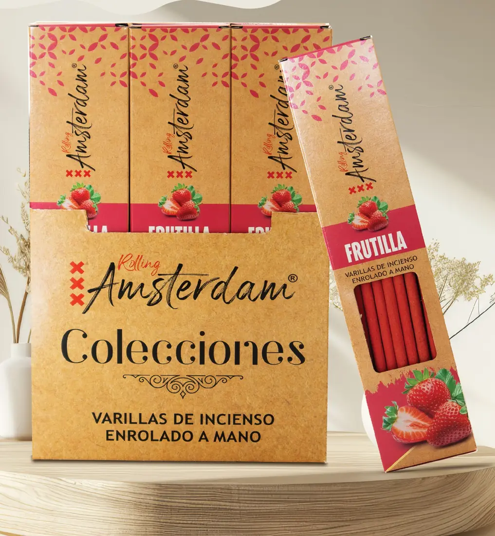 Rolling Amsterdam incense packaging
